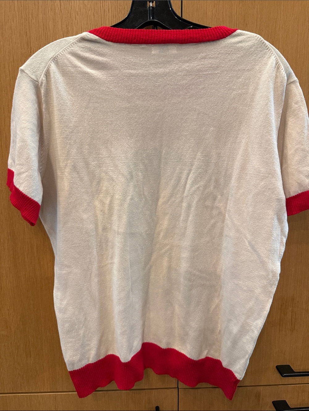 Me369 Nora Graphic Knit Short Sleeve Top - Hawaii Womens size Large - Picture 9 of 12